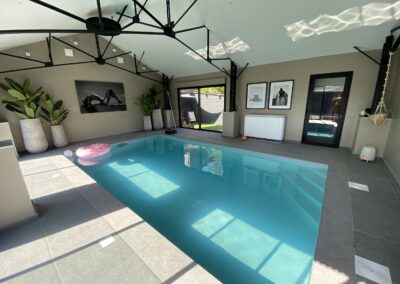 Construction de piscine terminée