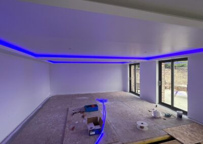 led installé au plafond